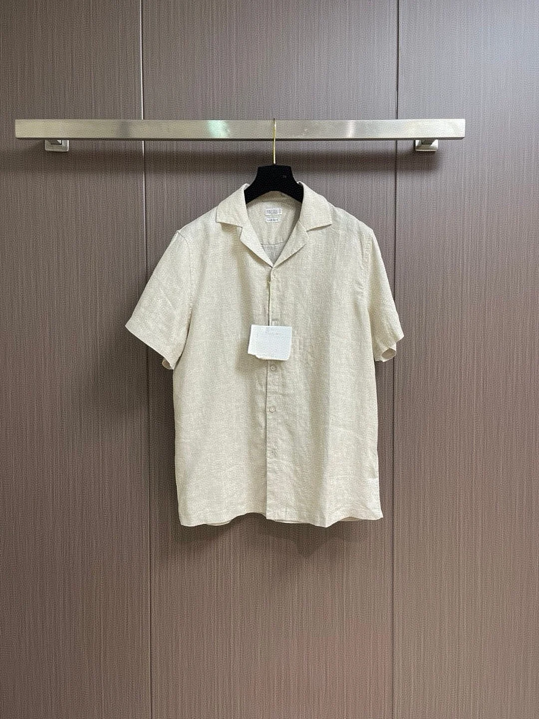 

BC Old Money Wind 25ss, хлопковая и льняная деловая повседневная простая рубашка с короткими рукавами