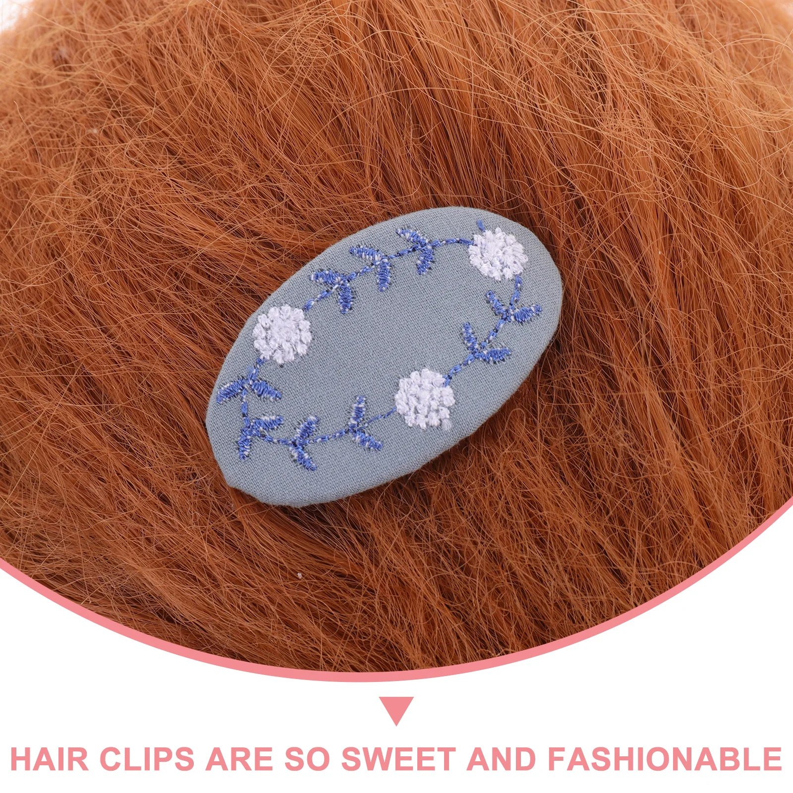

2 Pcs Vintage Hairpin Fabric Clips Accessories Girls Retro Hair Barrettes Durable Easy to Clip Hair Clothing