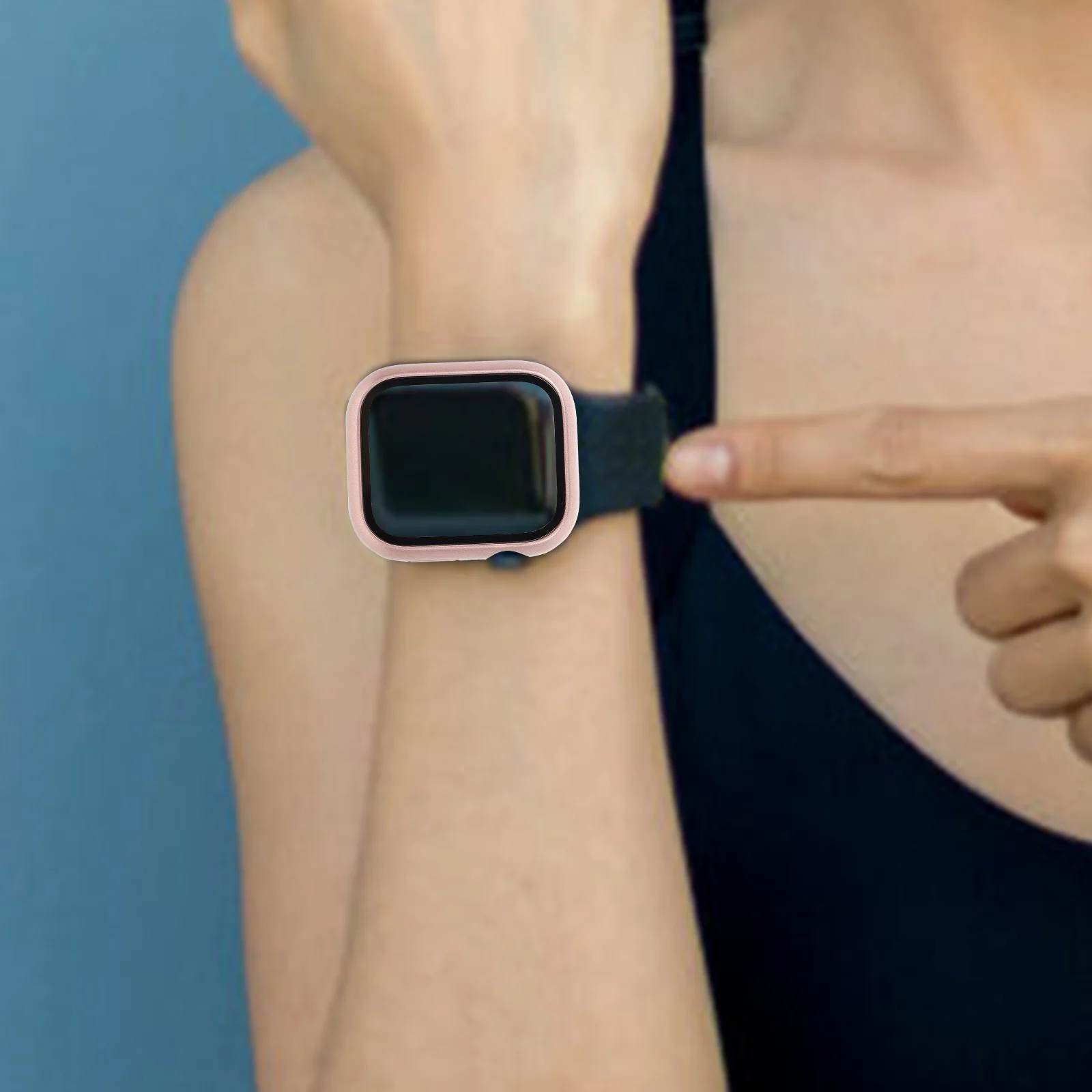 2 szt. Wodoodporne etui na zegarki, osłonki ochronne na smartwatch, odporne na zarysowania, wytrzymałe, z osłoną ekranu.