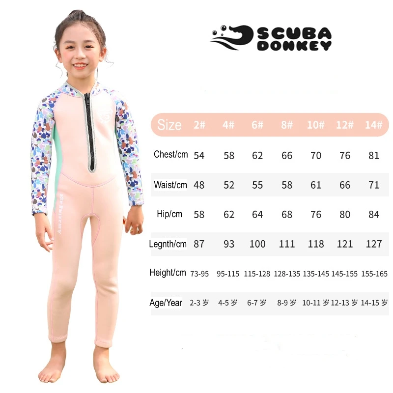 2.5 MILLIMETRI Per Bambini Tutto Il Corpo Tenere Al Caldo Kayak Pesca Subacquea Snorkeling Swim WetSuit Neoprene Sport Acquatici Scuba Drift Diving Suit