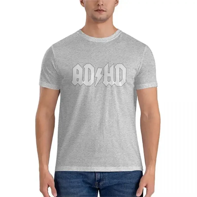 ADH - AD/HD Classic TShirt mens graphic t-shirts big and tall Short t-shirt mens short sleeve male graphic t shirts Round Collar