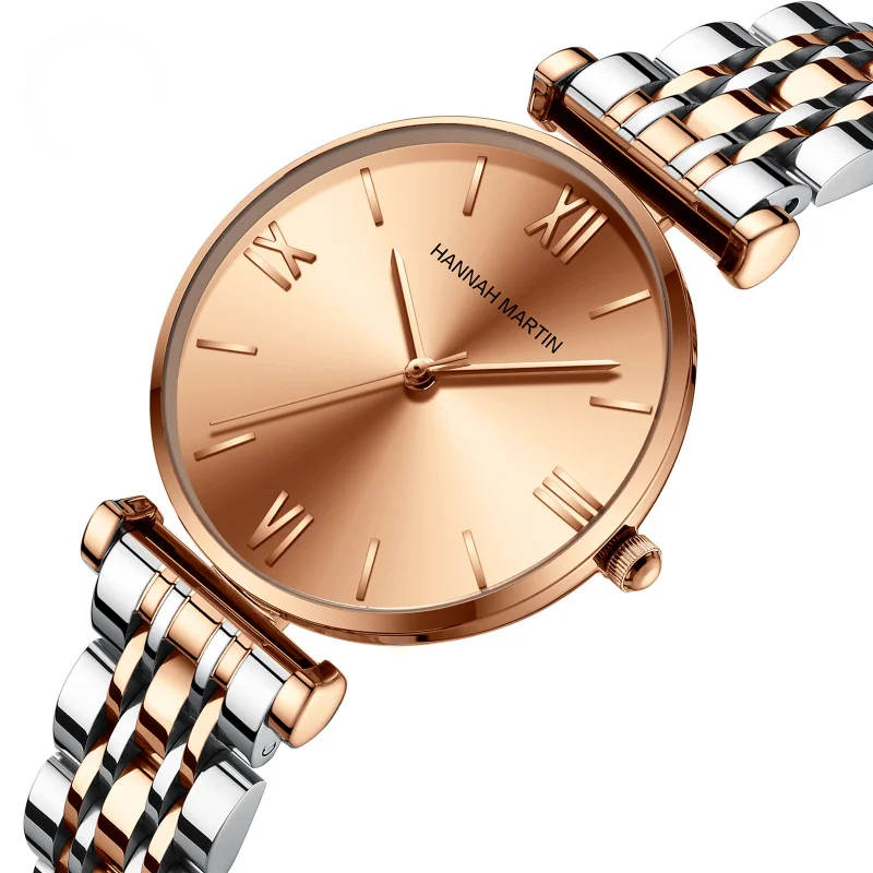 Top Quality Casual Minimalist Watches for Women Custom Luxury Stainless Steel Band Lady Wrist Watches for Business