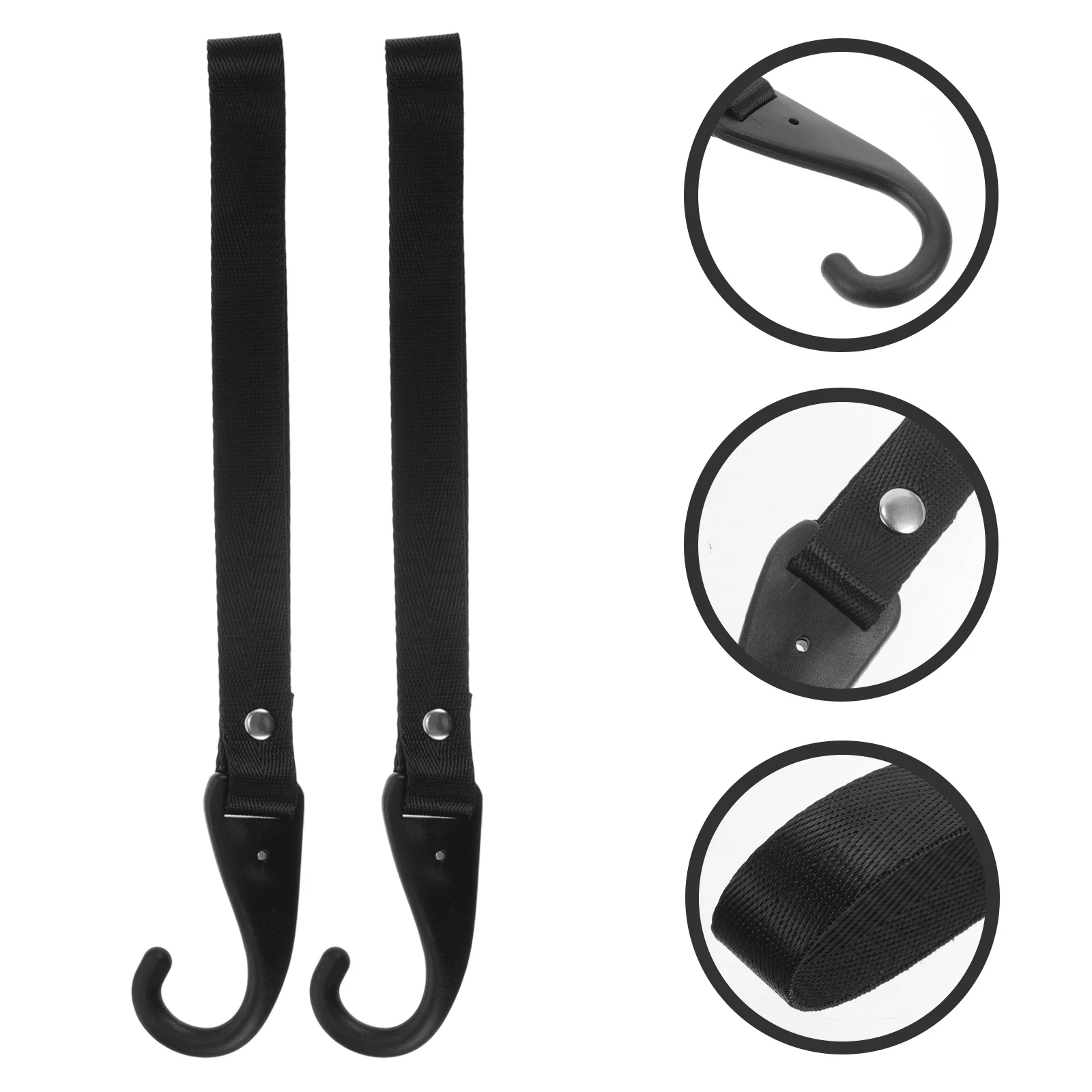 2Pcs Rope with Hooks Motorcycle Luggage Strap Heavy Duty Front Hook Design for Clutter Free Riding Experience