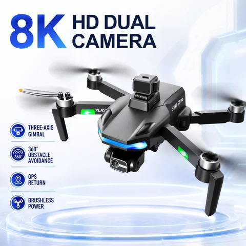 ZNLYRION S135 EIS PRO Drone with GPS Auto Return 8K HD Camera 360° Obstacle Avoidance, 5G WIFI FPV  Brushless Motor