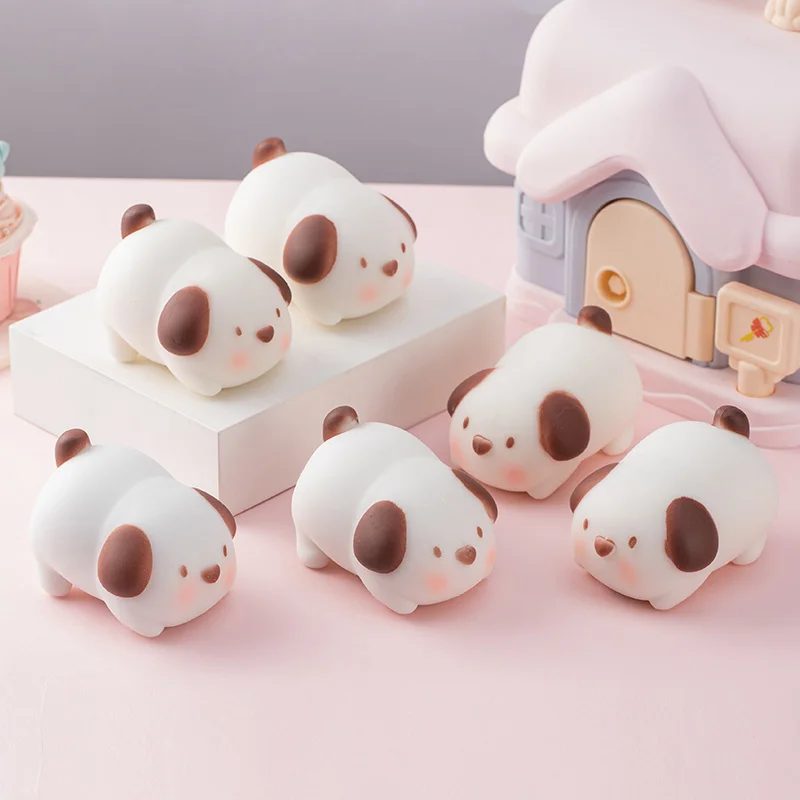 Criativo kawaii porco cão anti estresse brinquedos mole bolas de ventilação lento rebote ansiedade liberação beliscar brinquedo de apertar para adultos crianças