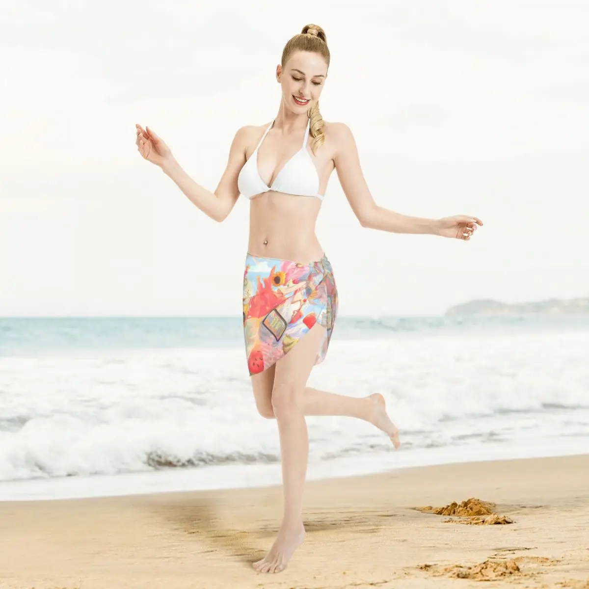 Benutzerdefinierte für Bademode H-Harry Sänger S-Styles Poster Kurze Sarongs Strand Wrap Frauen Strand Bikini Wrap Sarongs Badeanzug Cover-ups