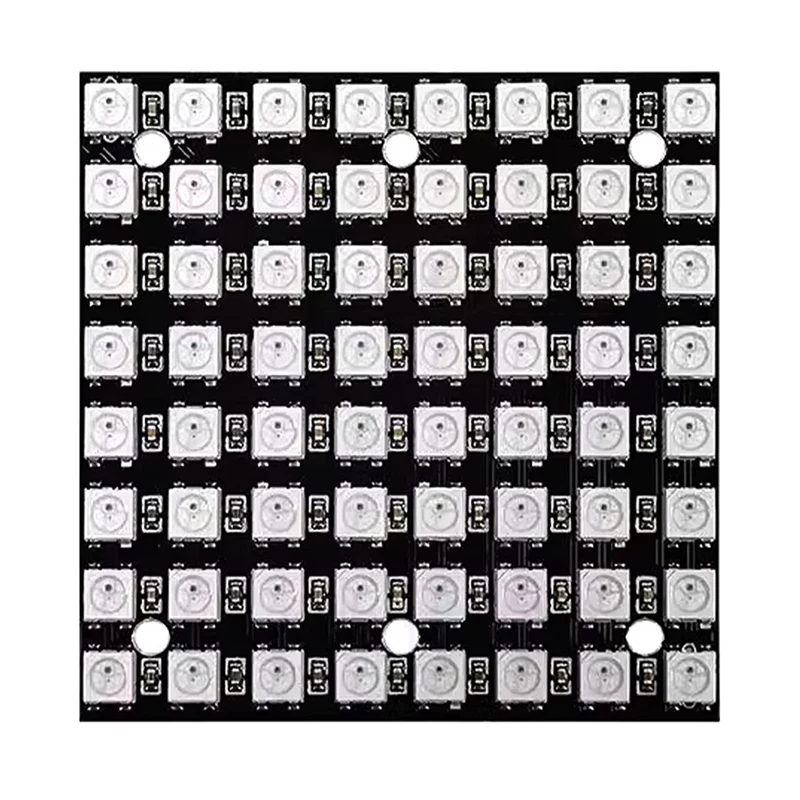 TKOH-WS2812 LED 5050 RGB 8X8 Светодиодная матрица WS2812B 8X8 64-битная полноцветная светодиодная лампа 5050 RGB Панель освещения