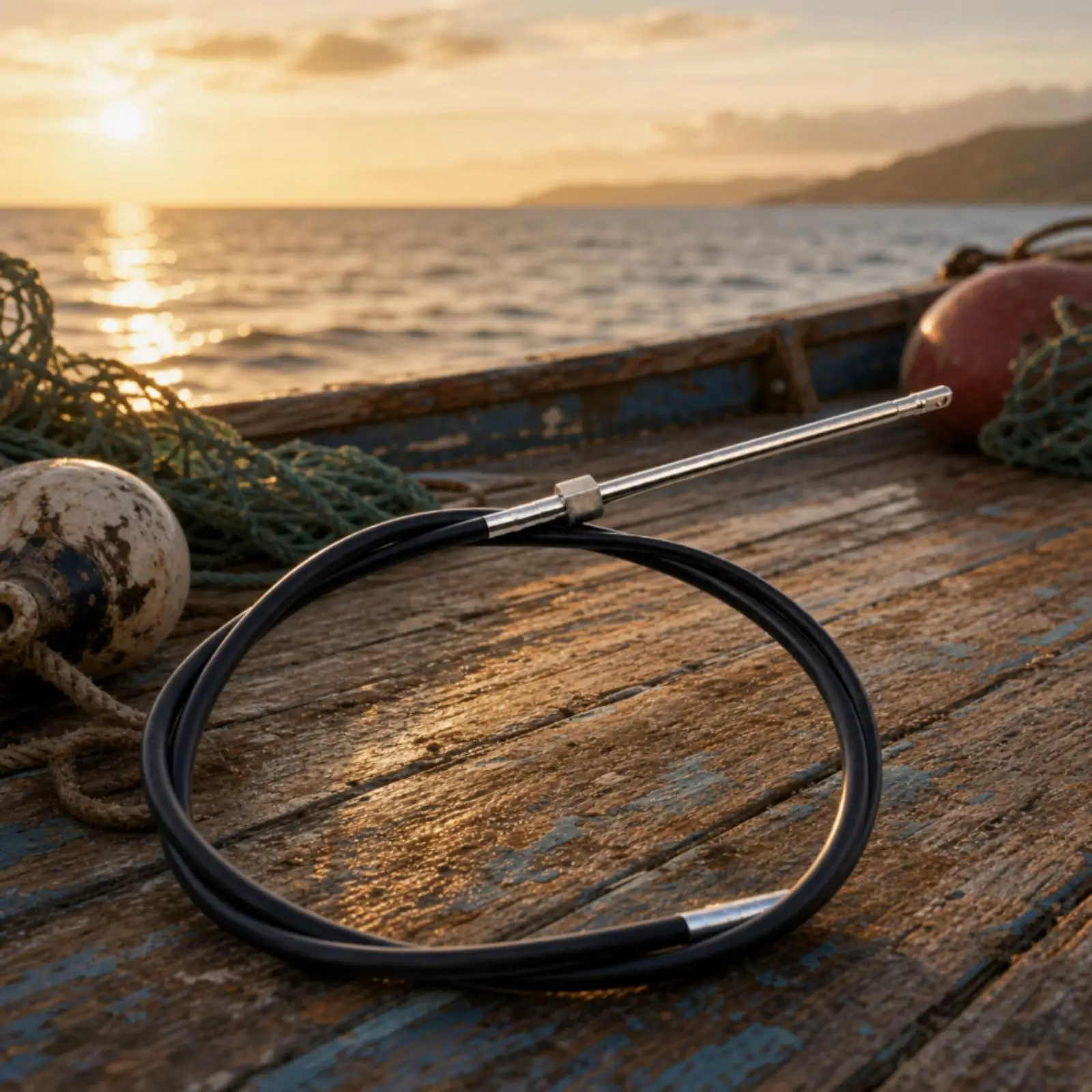 Outboard Motor Steering Cable Control for Boat Direction Management System Marine Replacement Steering Component