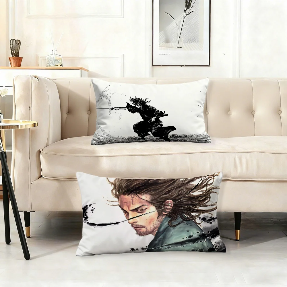 V-Vagabond Manga Pillow Case Cover Suitable For Sofa Bedroom Car Cushion Rectangular Back Cushion