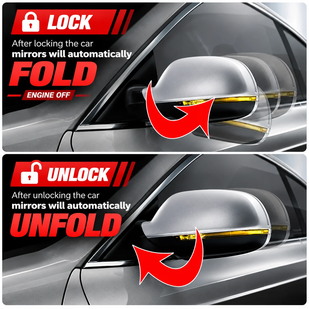 Windows Closer Mirror Folder for ISUZU D-MAX  MUX Auto Remote Window Close Side Mirrors Automatically for D-MAX Accessories