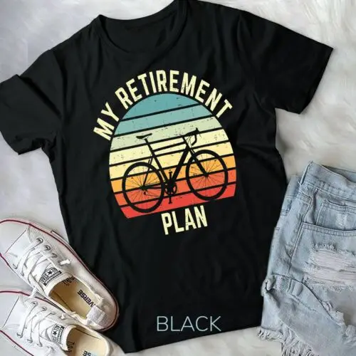 Vintage Bike Cycling My Retirement Plan Bicycle Ride Cyclist Unisex T-shirt