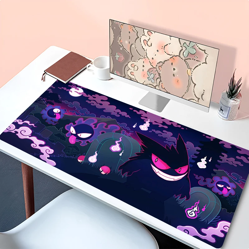 

Large Mouse Pad P-Pokemon Gengar Pattern Locking Edge MousePad Computer Gaming Keyboardpad Rubber Mat Desk GamingCup Mat