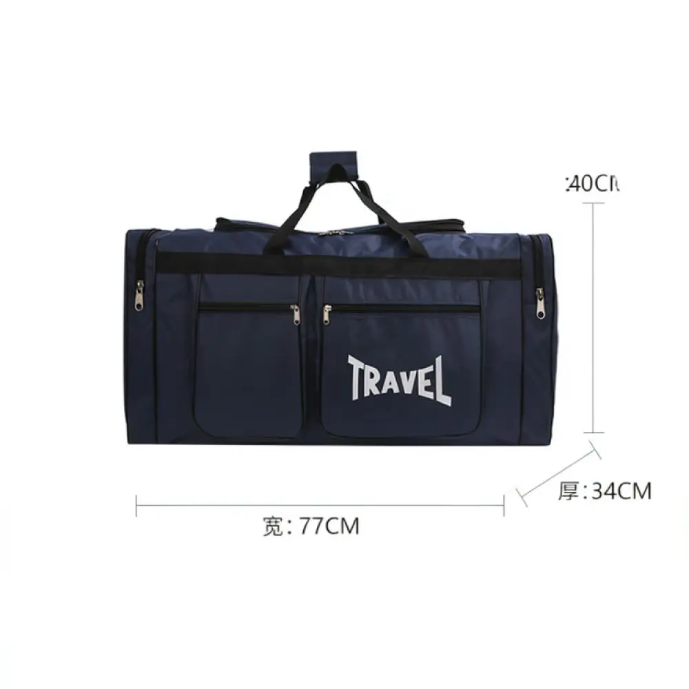 Large Capacity Travel Bag Foldable Oxford Luggage Storage Handbag Waterproof Tote For Moving School Student Casual Trip
