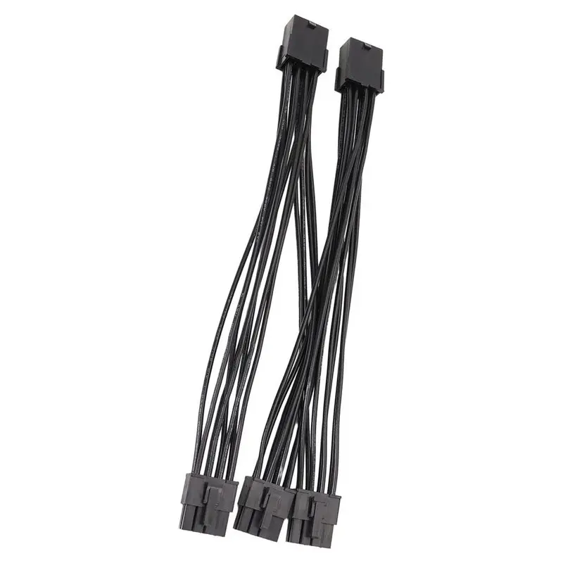 Efficientt-For RTX30 Series For RTX3080 For RTX3090 GPU Power Adapter Cable-Dual 8Pin To 3X 8Pin Graphics Card