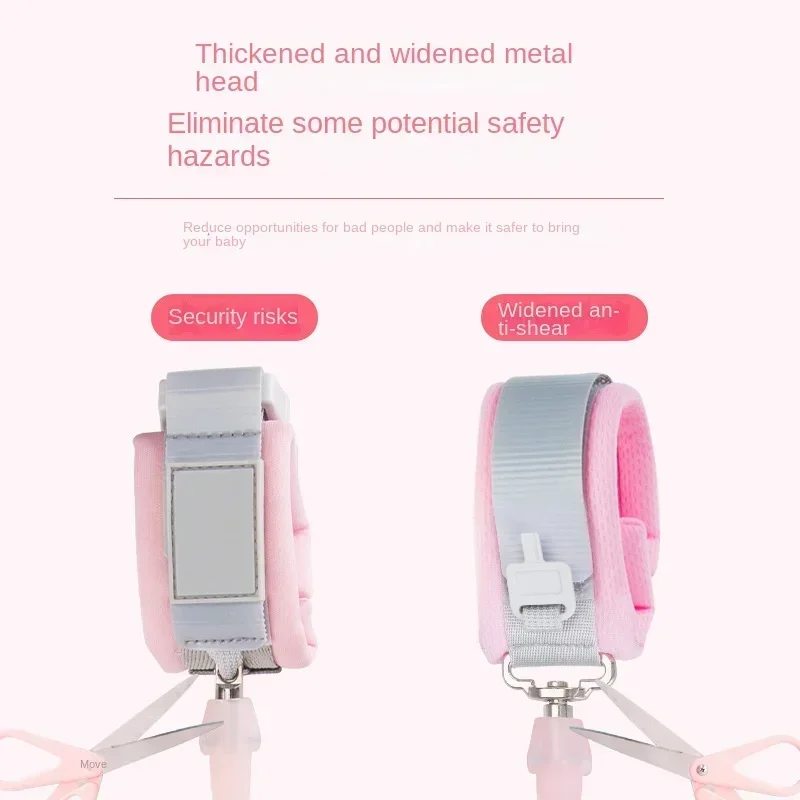 وصلة معصم للأطفال مضادة للضياع، حبل جر قابل للتعديل للأطفال الصغار، حزام أمان، حزام يد للمشي في الهواء الطلق للأطفال #5