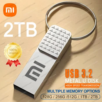 XIAOMI 2 TB Original-Flash-Laufwerk USB 3.2 High-Speed-Pen-Laufwerk 1 TB Metall wasserdichter Typ-C-USB-Speicher für Computerspeichergeräte