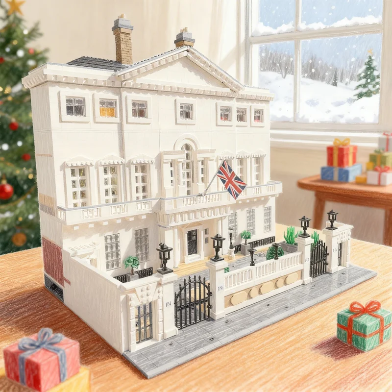 

6174pcs MOC The In Out Club Cambridge Modular Streetscape Model Building Blocks Architecture Christmas Gifts Toy Idea Education