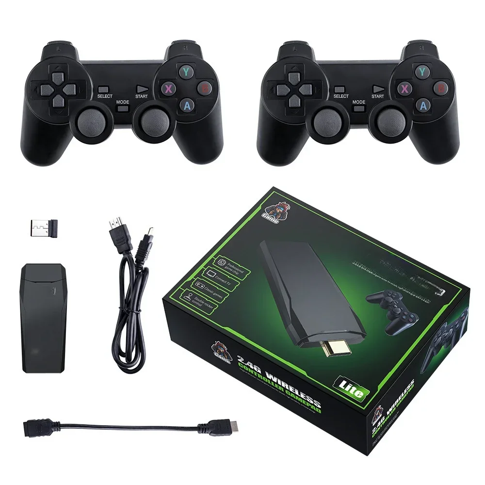 

M8 TV game console wireless double handle 2.4G high definition home game console 20000 games PS1