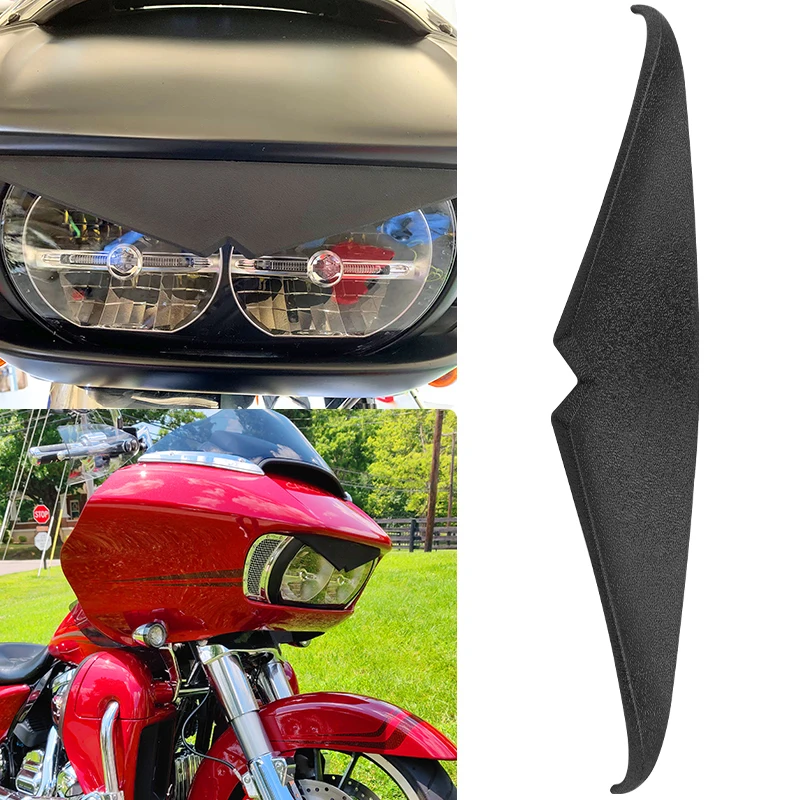 

Motorcycle Black Fairing Air Spoiler Headlight Trim For Harley Road Glide 2015-later FLTRX FLTRXS FLTRU FLTRK FLTRXSE FLTRUSE