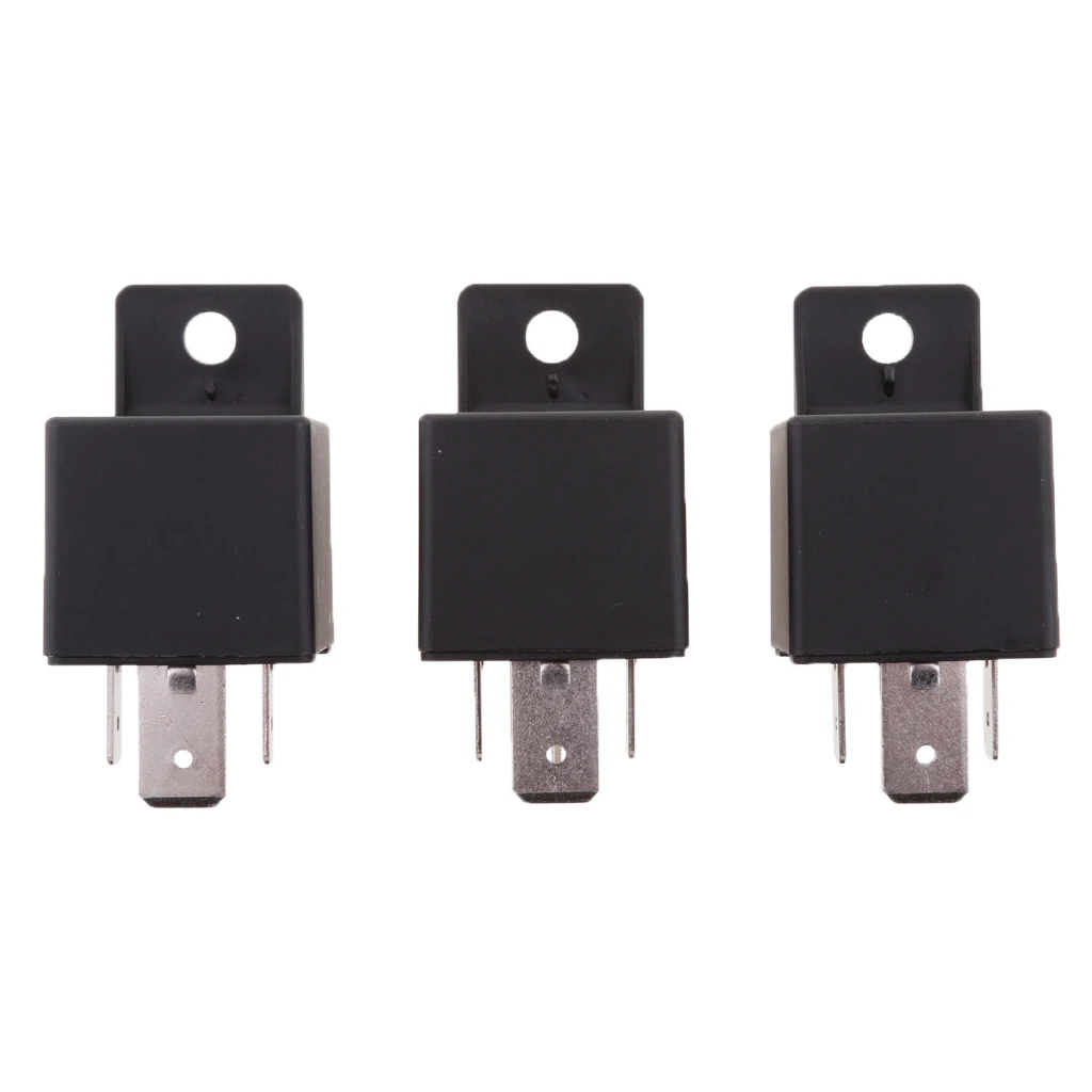 Heavy Duty 24V 80A 5 Pin SPST Relays with 4 Wire Relay Harness Socket for Car Truck Boat Automotive High Current