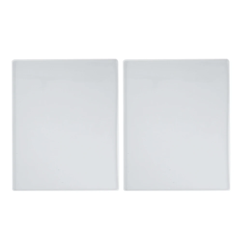 

2Pcs Crystal Epoxy Resin Mold Table Pad Silicone Mat DIY Placemat Casting Reusable Writing Board Craft Decorative Mirror Finish