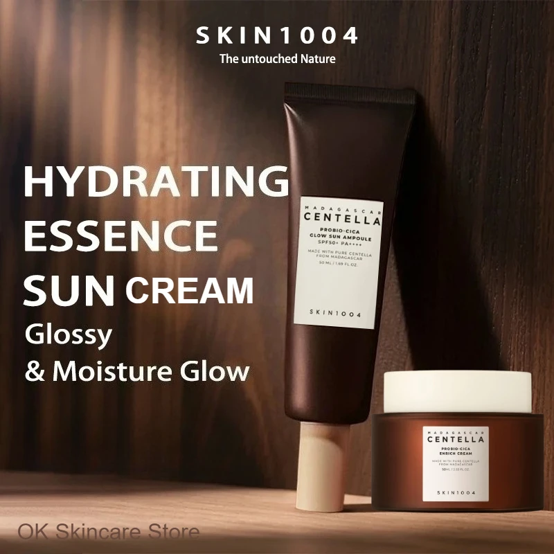 

Korean Skincare Centella Probio-Cica Glow Sun Cream Ampoule SPF50+ Sun Protection and Facial Moisturizing Enrich Creams