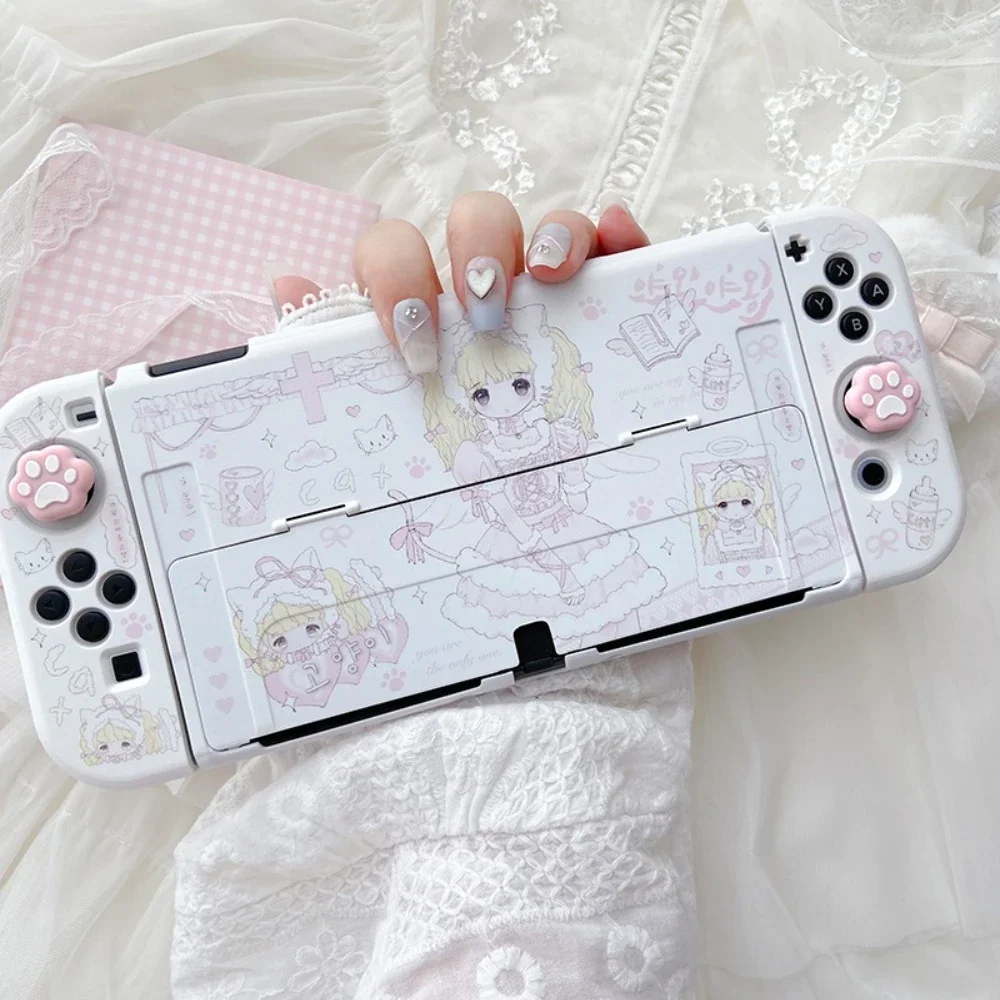 

Original Design Kawaii Girl Switch Case Secondary Anime Game Console Cover for Nintendo Switch Oled/lite Controller Joy-Con Case