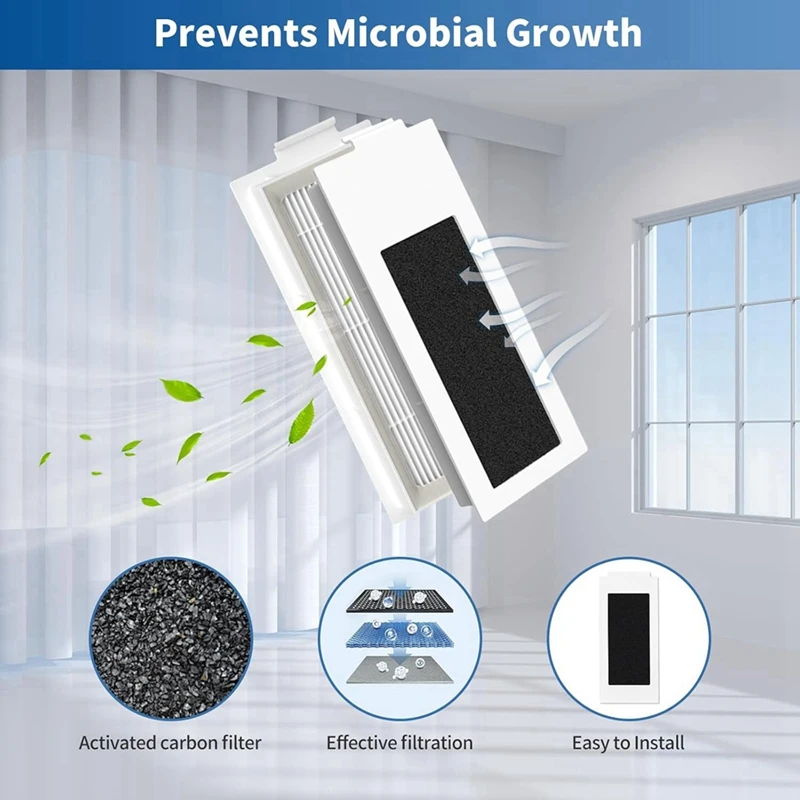 AC39-เปลี่ยนสําหรับECOVACS T30sหุ่นยนต์เครื่องดูดฝุ่นหลักแปรงด้านข้างตัวกรองHEPA Mopกระเป๋า