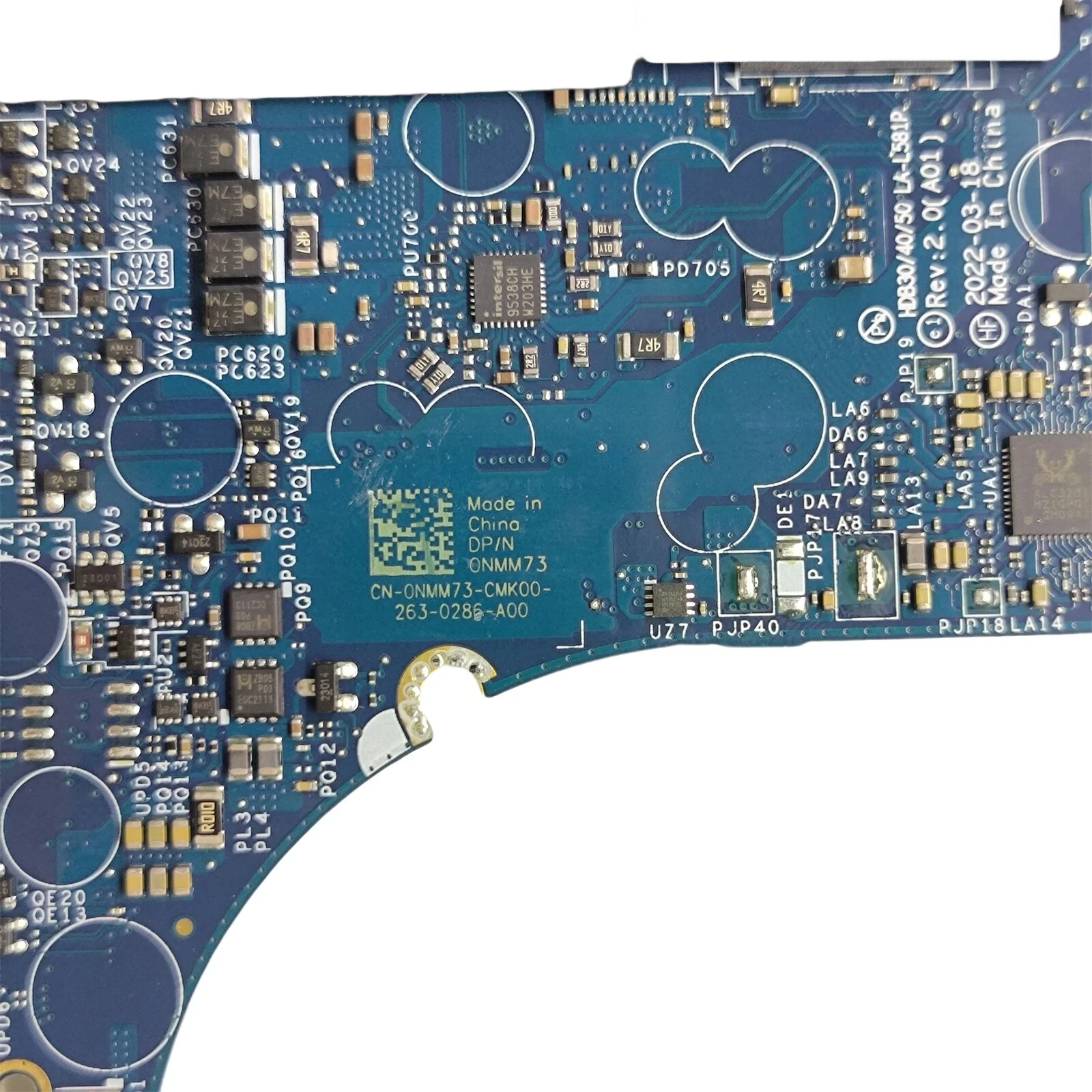 0NMM73 لخط العرض 7330 7430 7530 اللوحة الأم LA-L581P i7-1265U 32GB