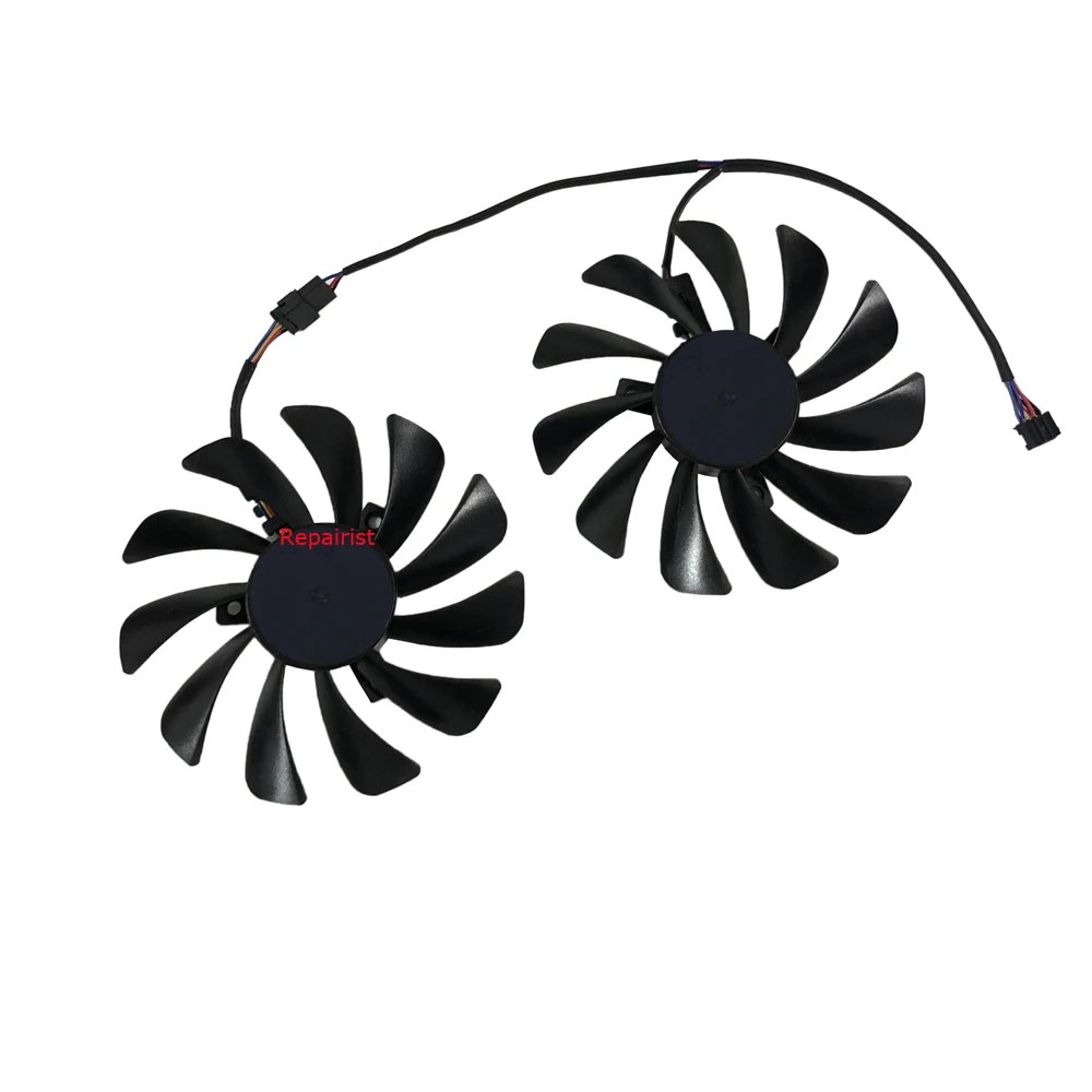 VGA Cooler GPU Video Card Fan For SZSJKJ RX 5600 XT RX5600XT 6GB,For AIBOMAN RX5700XT 8GB GDDR6,2Pcs/Set,CF1010U12S