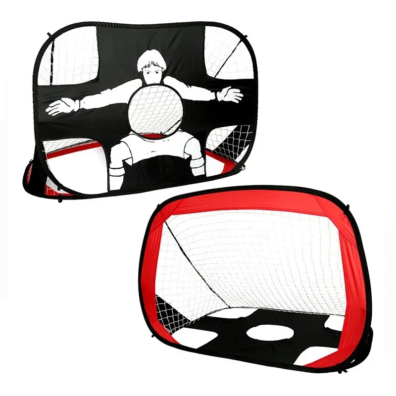 

Портативные футбольные ворота двойного назначения, складная футбольная мишень, сетка для ворот, портативная детская футбольная сетка, ворота двойного назначения с мишенью