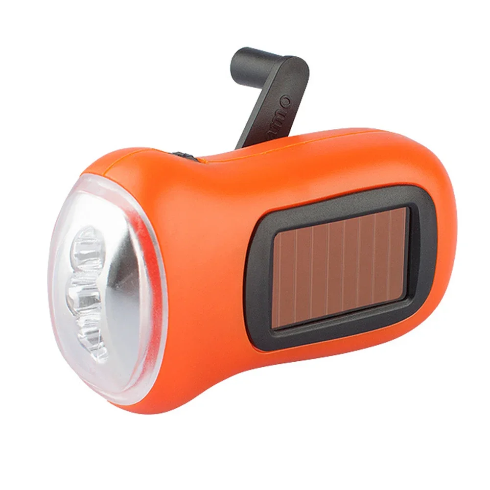 Camping Light Hand-waving Lamp For 5-10 Minutes Ultra Bright LED Solar Power Hand Crank Flashlight | Portable Camping Light