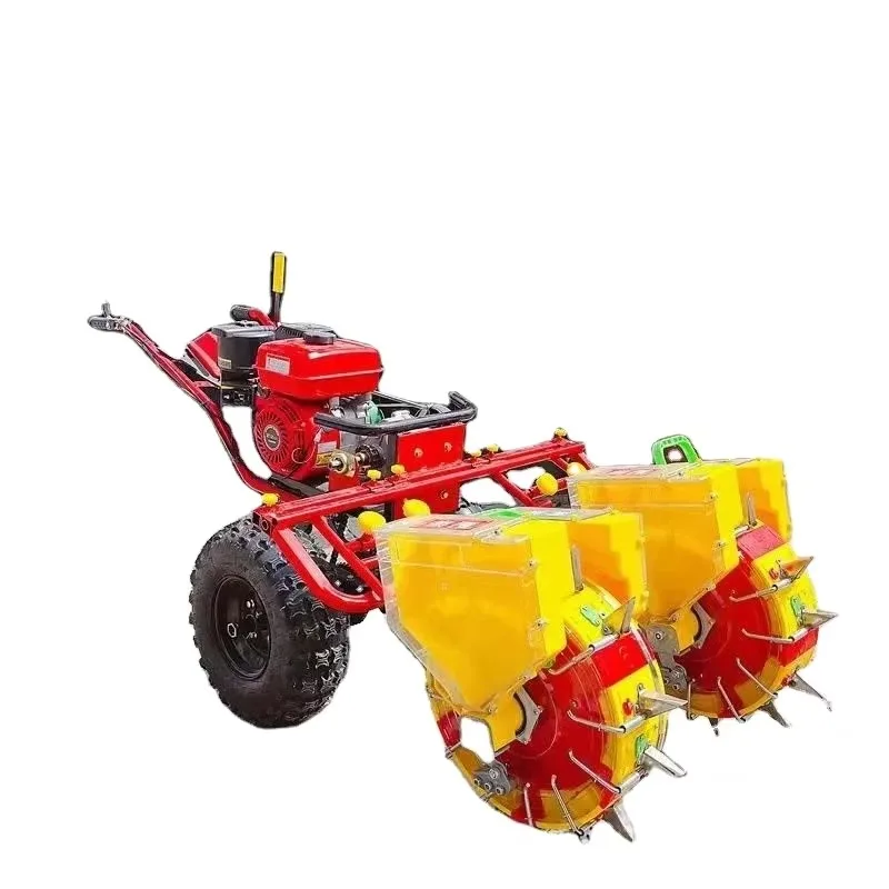 

【Best-selling】Hand-to-Hand 6HP Manual Seeder Planter Machine 2-Row Corn Seed Transplanters For Corn Peanut Maize Core Motor Comp