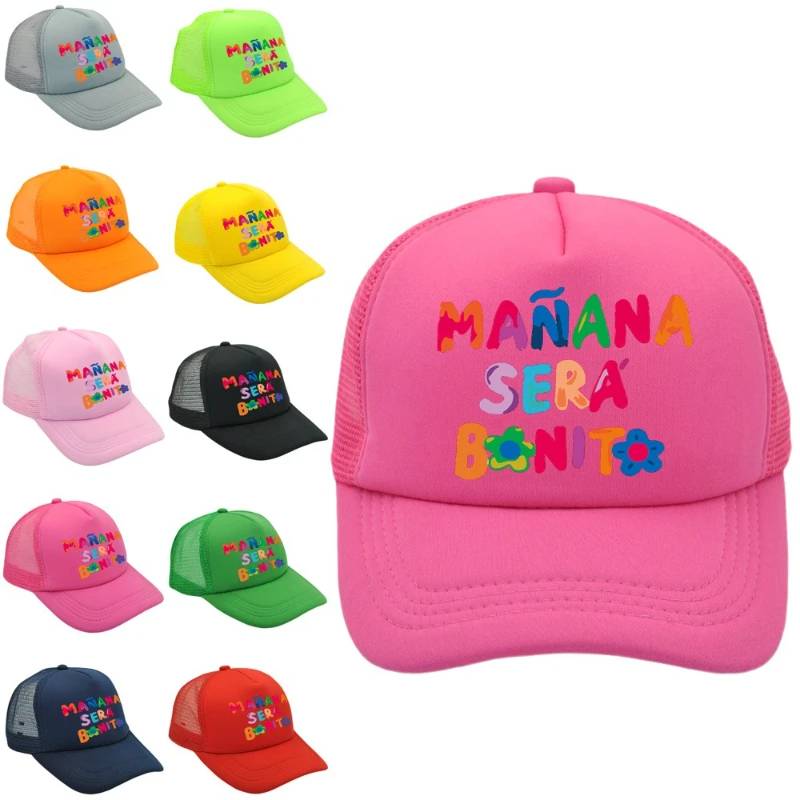 Wholesale 2024 New Print Manana Sera Bonito Mesh hat Karol G Baseball Cap Breathable Couple Hat Unisex Adjustable Visors Caps