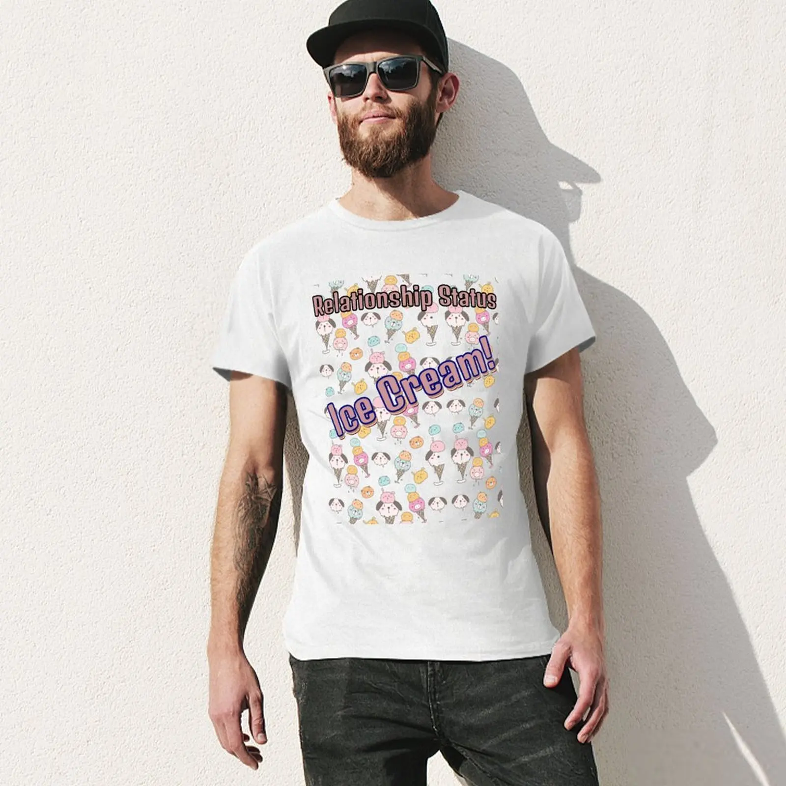 Relationship Status Ice Cream Quotes - National Ice Cream Day T-Shirt new edition blacks T-shirt men image 3