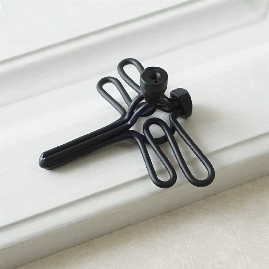 Hollow Dragonfly Shape Vintage Furniture Handles Unique Black Cabinet Door Knob Antique Dresser Wardrobe Pulls Kitchen Accessory image 6