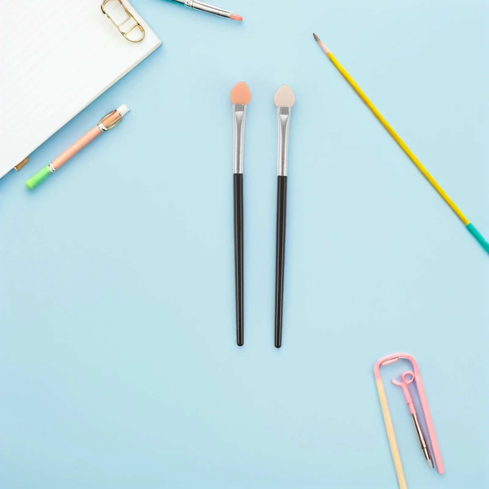 100Pcs Sponge Paint Brushes Fine Detail Blending Mini Sponge Brush for Crafts Card Making Acrylic Ink Painting Tools for Artists