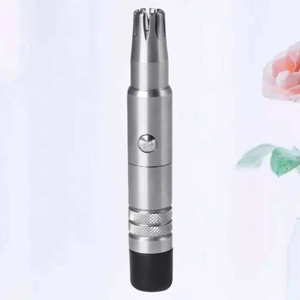 

Триммер для волос в носу, 1 шт., ручной, с плавной работой, безболезненный, идеально подходит для ухода за чувствительной кожей, триммер для удаления волос в носу