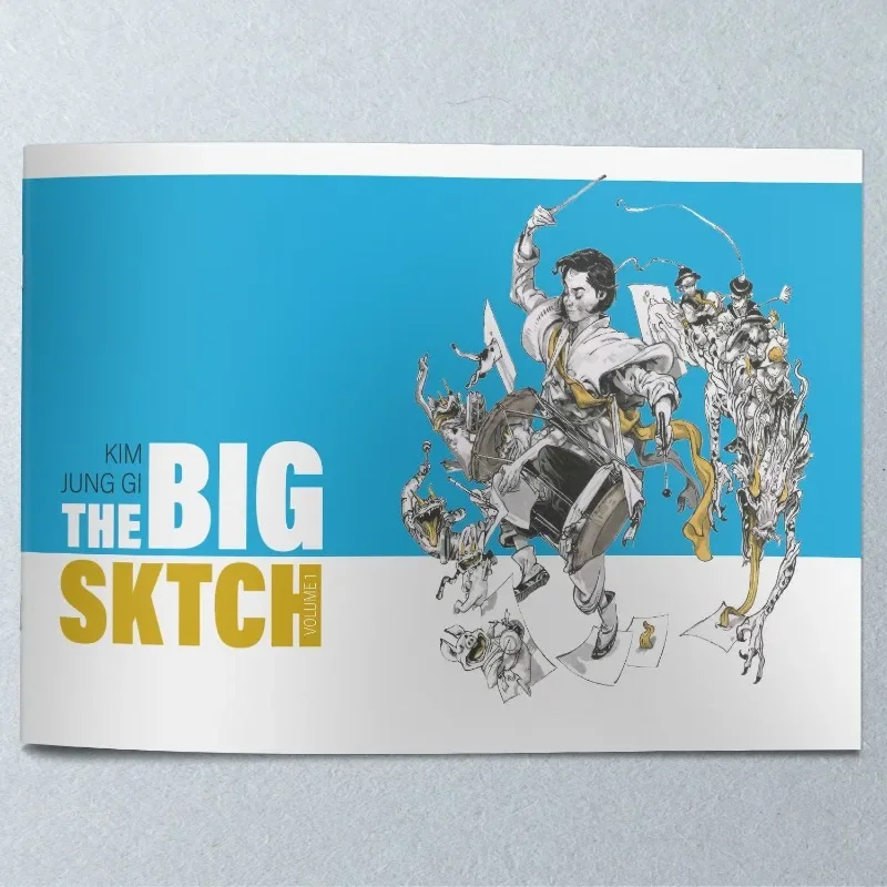 Kim Jung Gi  Big Poster Collection English KIM JUNG GI THE BIG SKETCH Copying Cards Ultra Thin