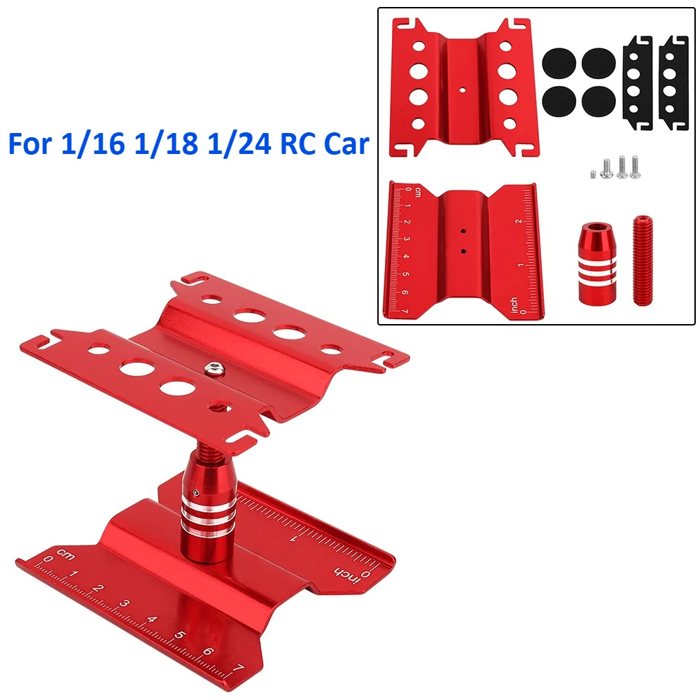 RC Auto's Gereedschap Verhogingswerkstandaard Montageplatform 360 Graden Draaibaar Reparatiestation voor 1/8 1/10 1/18 1/24 Buggy Crawler Auto