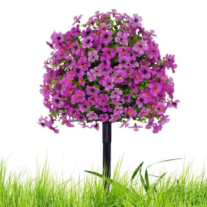 

Outdoor Faux Plants Weatherproof Artificial Bushes Colorful Fake Shrubs Front Porch Plants For Home Hotel Farmhouse