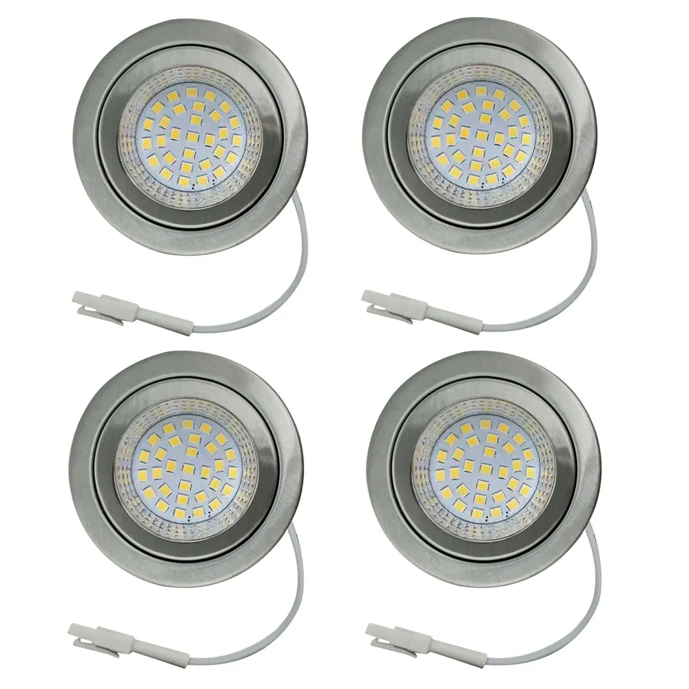 

4-Piece 20W Halogen Equivalent 2.5W Range Hood Bulb LED 220V 230V Closet Undercabinet Light Bulb Recessed Downlight Clear Glass