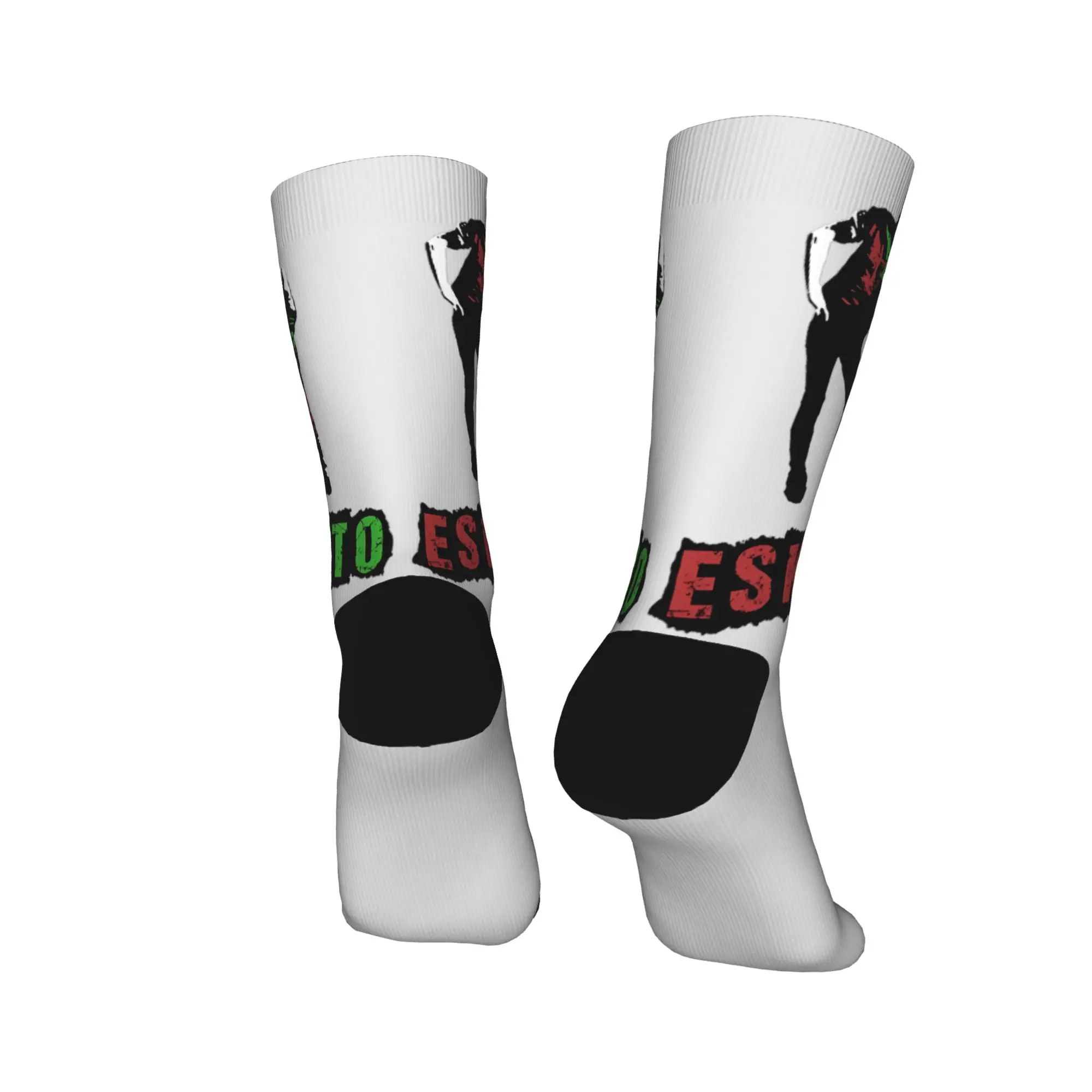 Eskorbuto meias góticas mulheres homens quentes meias macias primavera correndo personalizado anti skid meias presente de aniversário