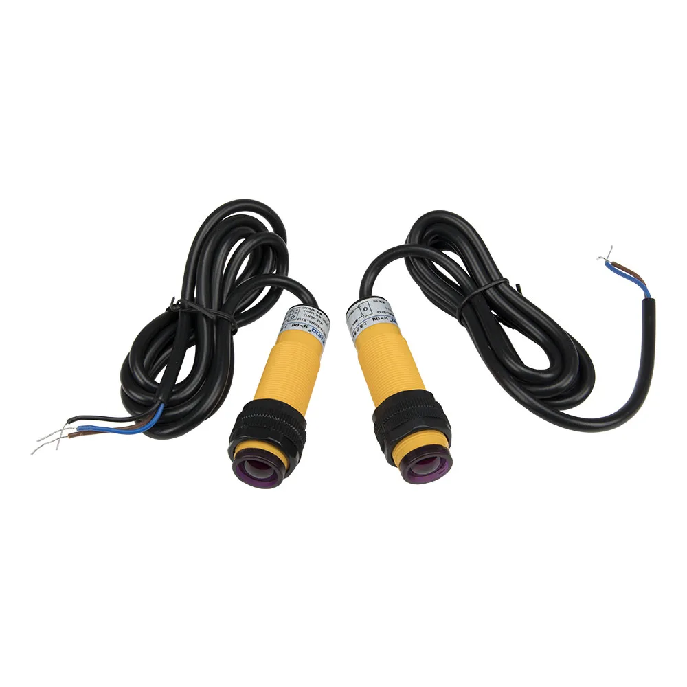 

Фотоэлектрический сенсорный переключатель M18 5m Измерение постоянного тока NPN NO E3F-5DN1 E3F-5L, со сквозным лучевым цилиндром