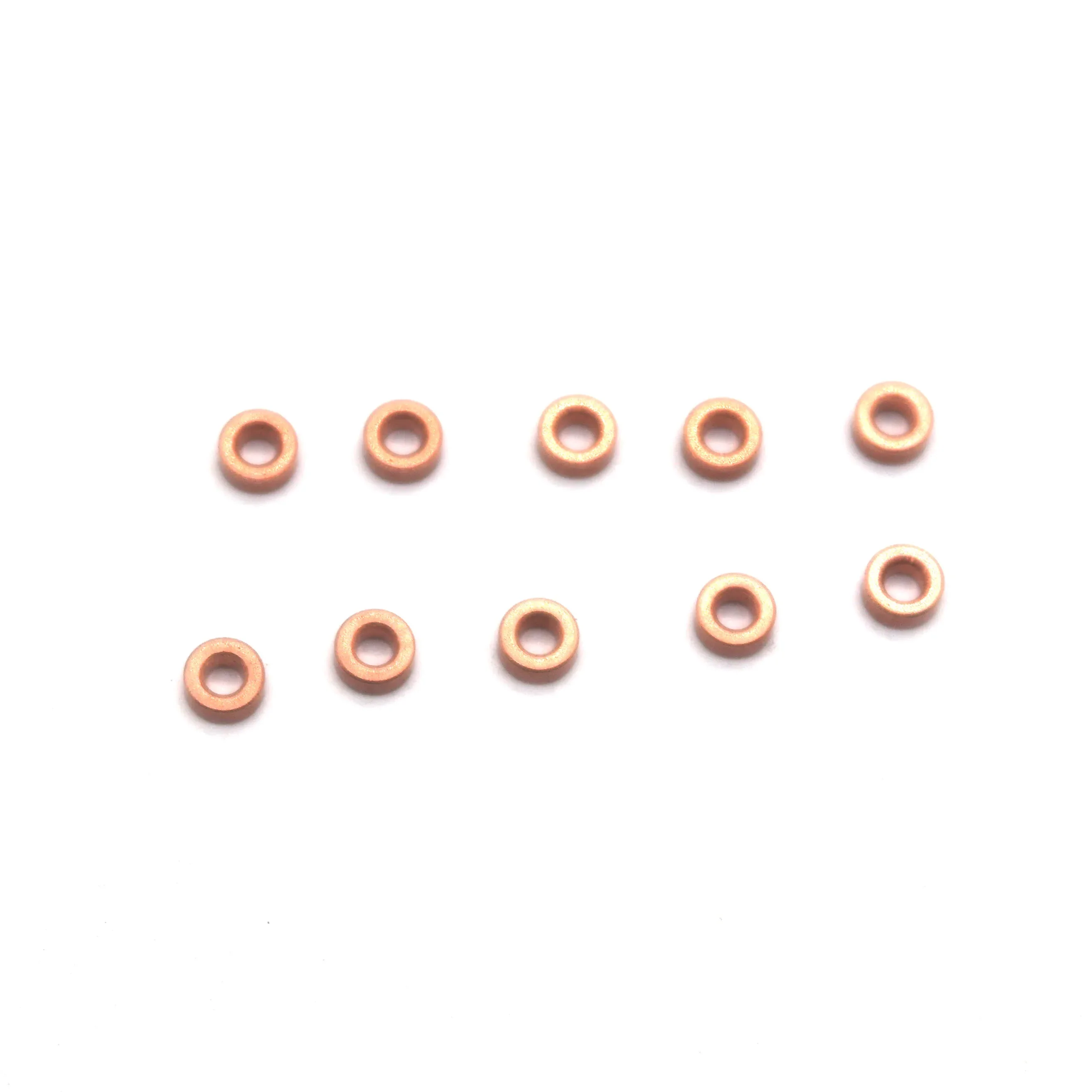 10PCS Copper Sheet Copper Bead Gasket 2mm Inner Diameter 4mm Outer Diameter Thickness 1.64mm