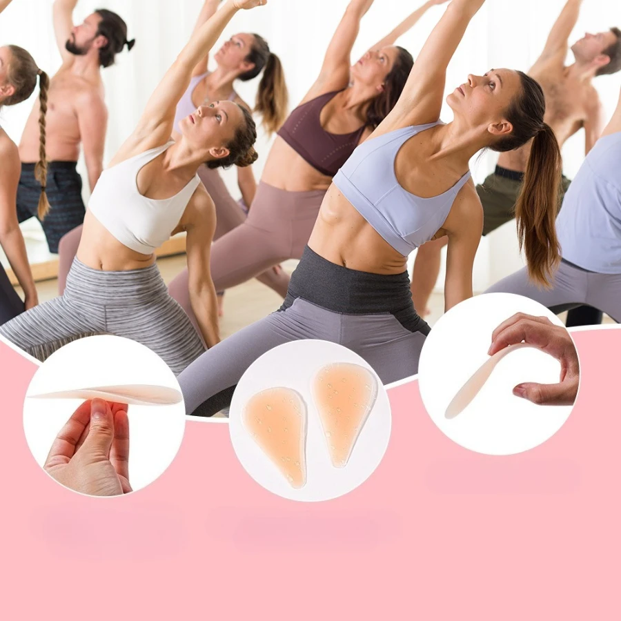 النساء غير مرئية المخفي سراويل سيليكون قابلة لإعادة الاستخدام لليوجا السراويل ملابس السباحة الملابس الداخلية طماق الخصوصية الالتصاق ذاتية اللصق