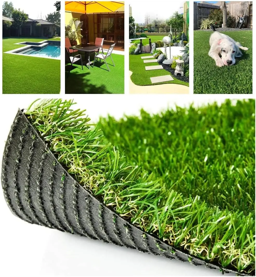 

Искусственная трава Realistic Artificial Grass Turf 3.3FTX5FT, плотность 70 унций, с дренажными отверстиями и резиновой основой для использования внутри и вне помещений