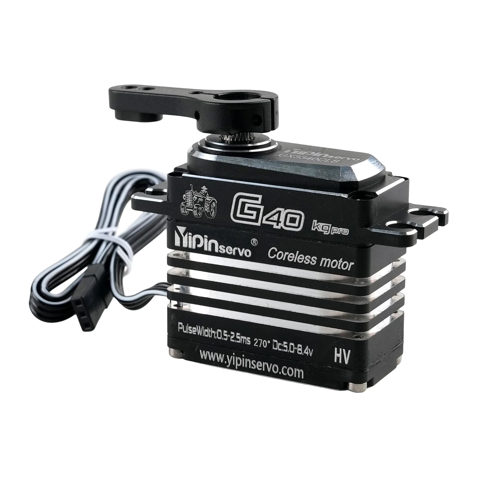 

40kg Torque Digital Servo Waterproof IPX8 High Torque Coreless Motor 1/5 1/8 RC Car Xmaxx Crawler Industrial Robot