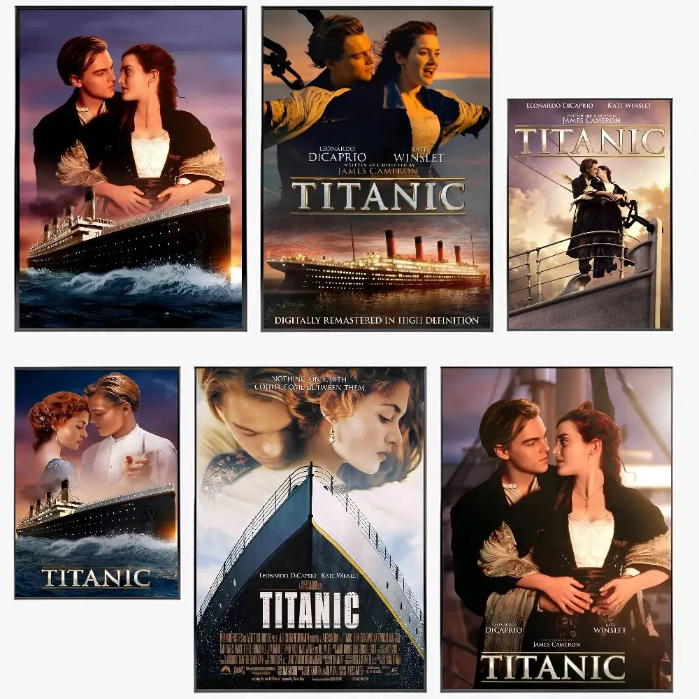

Classic Movie T-TitanicS Poster Waterproof HD Art Wall Decal Self-Adhesive Print. Aesthetic Home Room Decor for Living Room Bedr