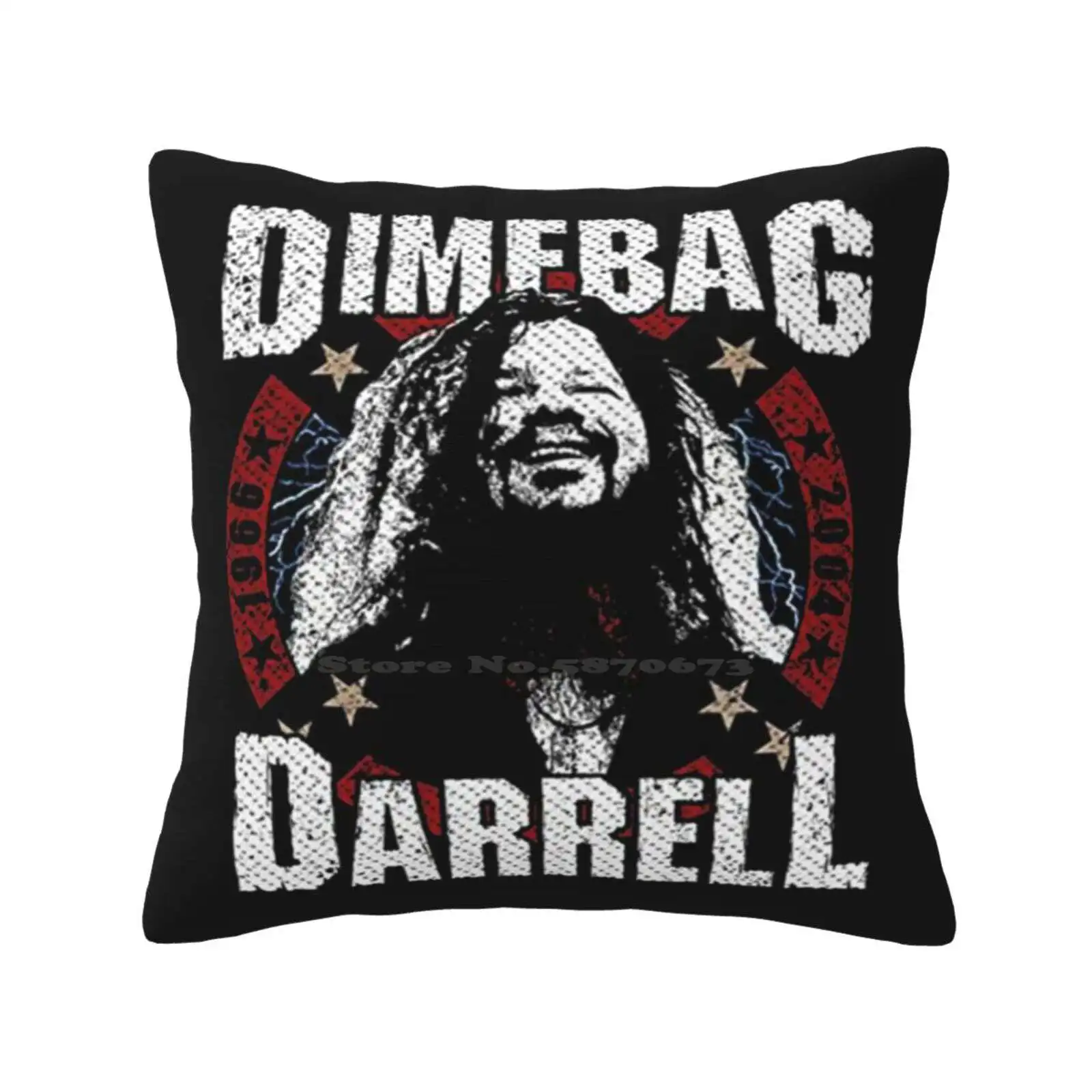 Best Selling Legendary Guitarist Funny Cute Decor Square Pillowcase Dimebag Darrell Guitarist Pantera Damageplan Heavy Metal